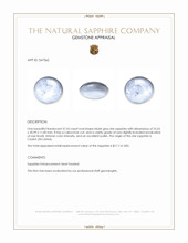 57.63 Ct. Bluish Grey Star Sapphire from Ceylon (Sri Lanka) Appraisal