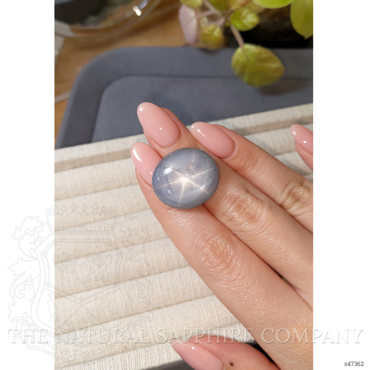 57.63 Ct. Bluish Grey Star Sapphire from Ceylon (Sri Lanka)