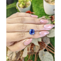 6.22 Ct. Blue Sapphire from Ceylon (Sri Lanka) Life Style