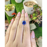 6.22 Ct. Blue Sapphire from Ceylon (Sri Lanka) Life Style