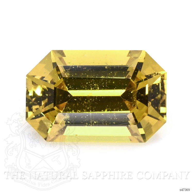 0.60 Ct. Greenish Yellow Sapphire from Ceylon (Sri Lanka)
