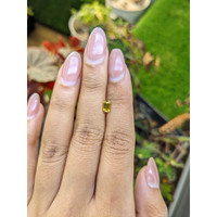 0.60 Ct. Greenish Yellow Sapphire from Ceylon (Sri Lanka) Life Style
