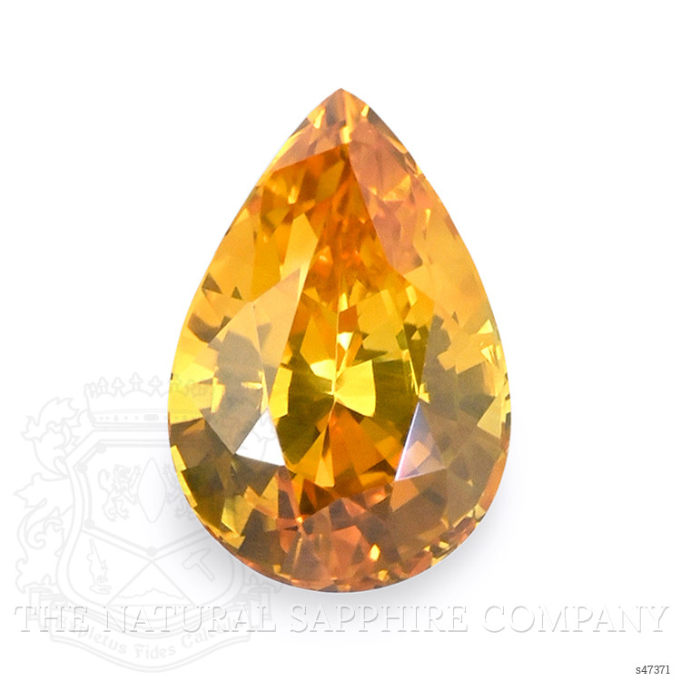 1.13 Ct. Orangish Yellow Sapphire from Ceylon (Sri Lanka)