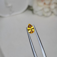 1.13 Ct. Orangish Yellow Sapphire from Ceylon (Sri Lanka) Life Style