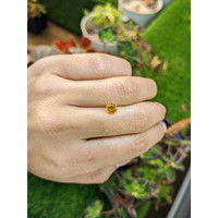 1.43 Ct. Orangish Yellow Sapphire from Ceylon (Sri Lanka) Life Style