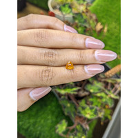 1.39 Ct. Yellowish Orange Sapphire from Ceylon (Sri Lanka) Life Style