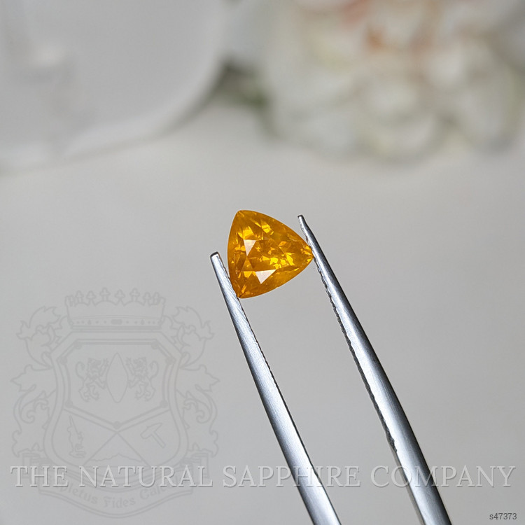 1.39 Ct. Yellowish Orange Sapphire from Ceylon (Sri Lanka)