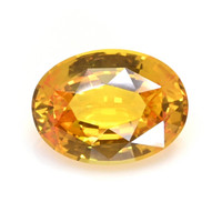 1.44 Ct. Orangish Yellow Sapphire from Ceylon (Sri Lanka) Video