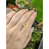 1.44 Ct. Orangish Yellow Sapphire from Ceylon (Sri Lanka) Life Style