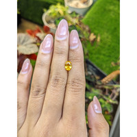 1.44 Ct. Orangish Yellow Sapphire from Ceylon (Sri Lanka) Life Style