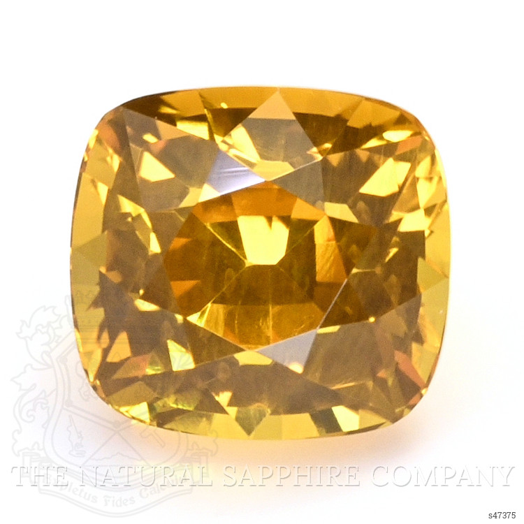 1.11 Ct. Orangish Yellow Sapphire from Ceylon (Sri Lanka)