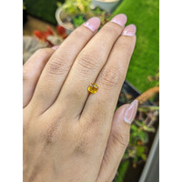 1.11 Ct. Orangish Yellow Sapphire from Ceylon (Sri Lanka) Life Style
