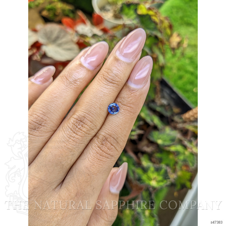 0.63 Ct. Blue Sapphire from Ceylon (Sri Lanka)