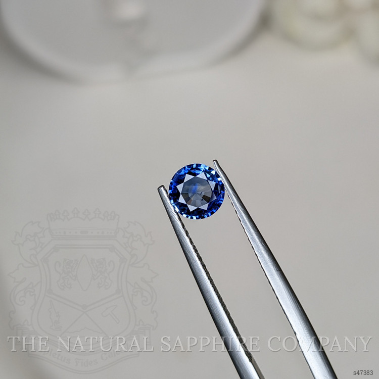 0.63 Ct. Blue Sapphire from Ceylon (Sri Lanka)