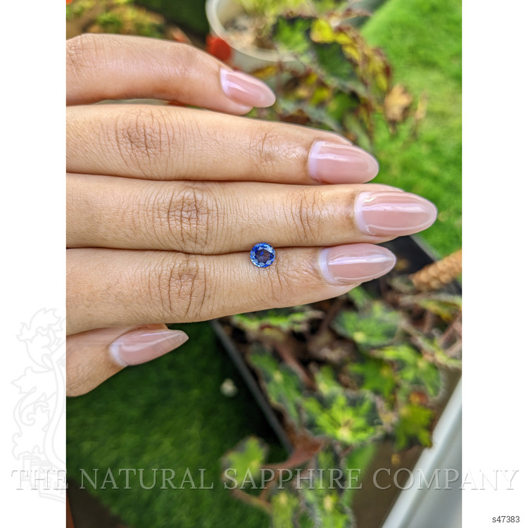 0.63 Ct. Blue Sapphire from Ceylon (Sri Lanka)