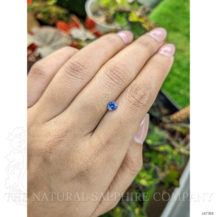 0.43 Ct. Blue Sapphire from Ceylon (Sri Lanka)