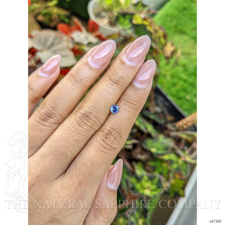 0.43 Ct. Blue Sapphire from Ceylon (Sri Lanka)