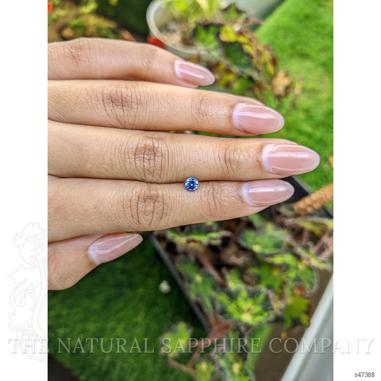0.43 Ct. Blue Sapphire from Ceylon (Sri Lanka)