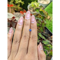 0.59 Ct. Blue Sapphire from Ceylon (Sri Lanka) Life Style