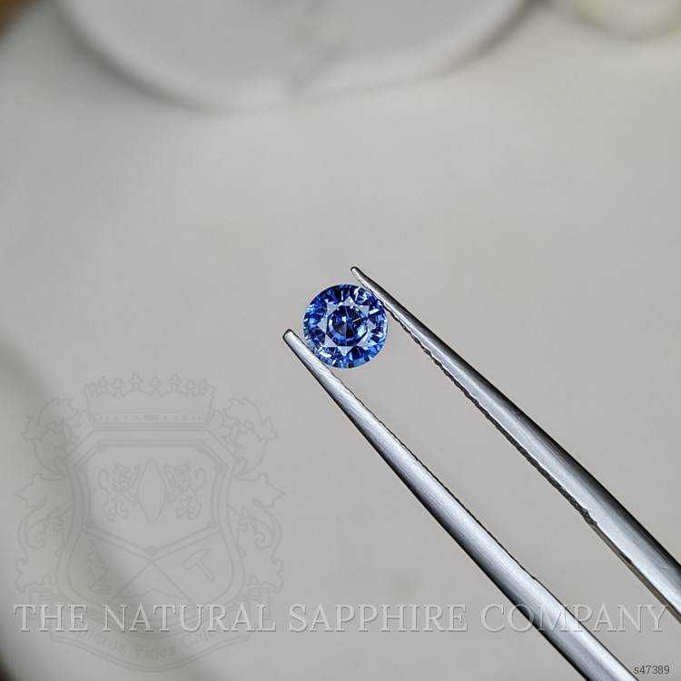 0.59 Ct. Blue Sapphire from Ceylon (Sri Lanka)