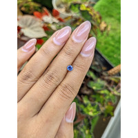 0.42 Ct. Blue Sapphire from Ceylon (Sri Lanka) Life Style