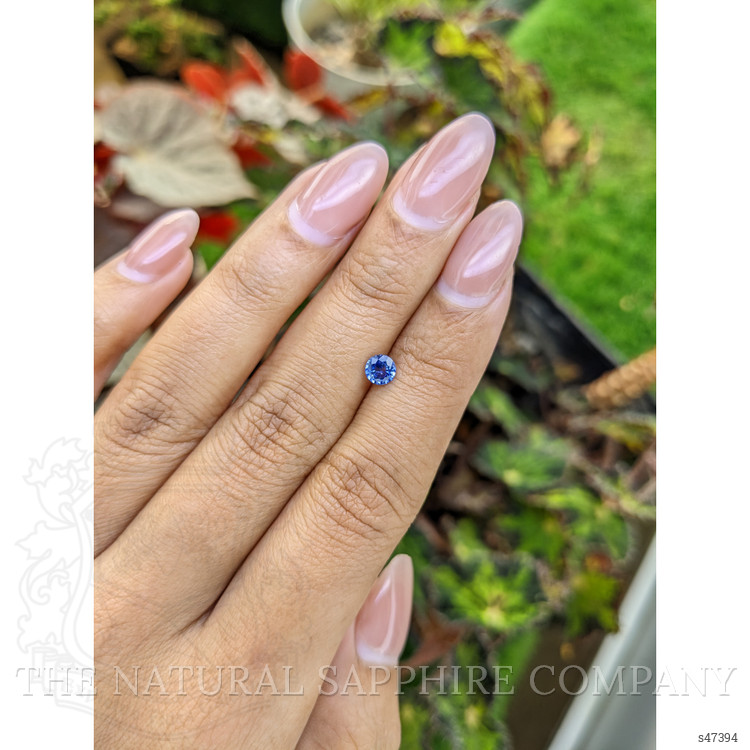 0.42 Ct. Blue Sapphire from Ceylon (Sri Lanka)