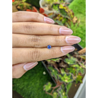 0.42 Ct. Blue Sapphire from Ceylon (Sri Lanka) Life Style