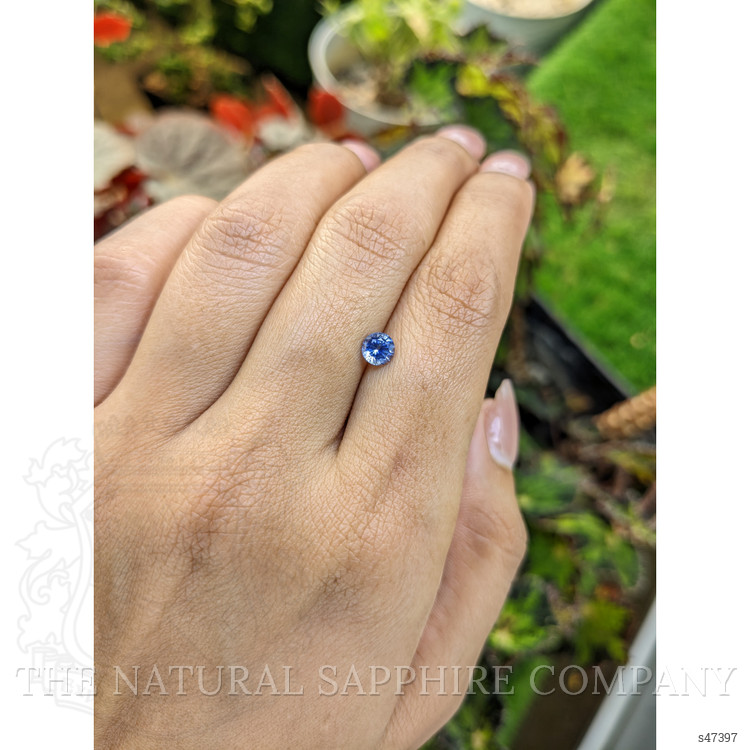 0.61 Ct. Blue Sapphire from Ceylon (Sri Lanka)