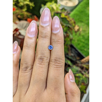 0.61 Ct. Blue Sapphire from Ceylon (Sri Lanka) Life Style