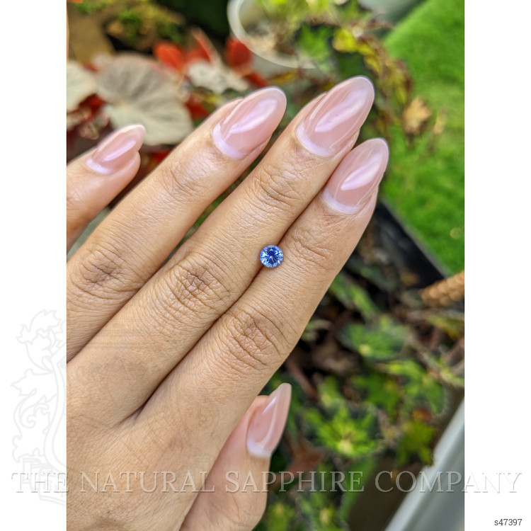 0.61 Ct. Blue Sapphire from Ceylon (Sri Lanka)