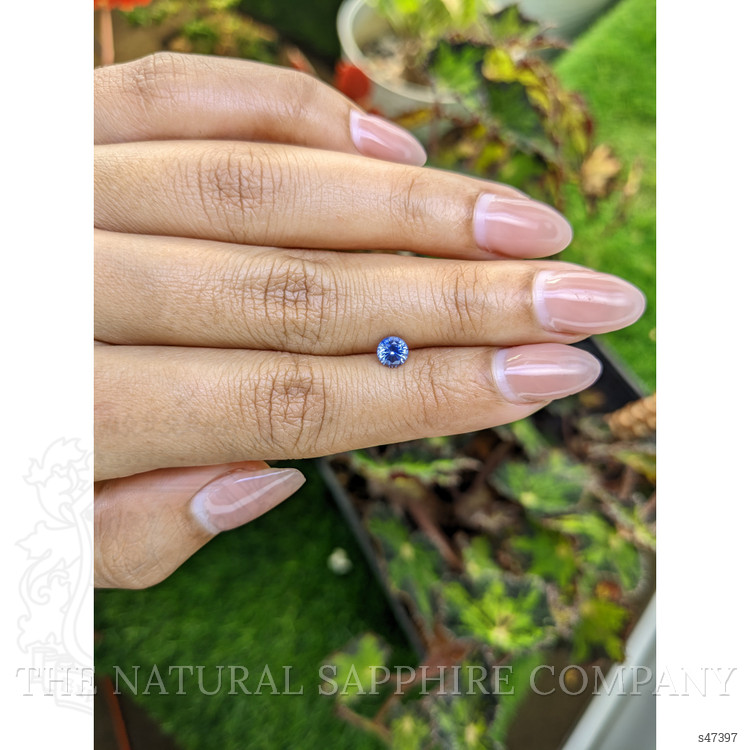 0.61 Ct. Blue Sapphire from Ceylon (Sri Lanka)