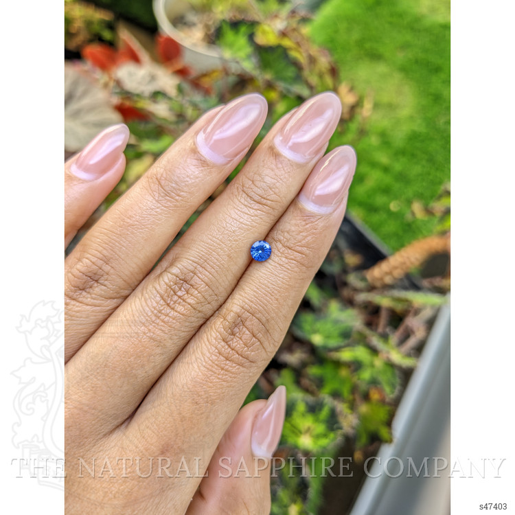 0.48 Ct. Blue Sapphire from Ceylon (Sri Lanka)