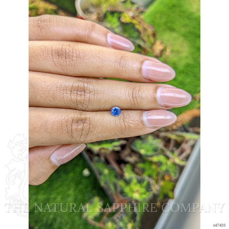 0.48 Ct. Blue Sapphire from Ceylon (Sri Lanka)