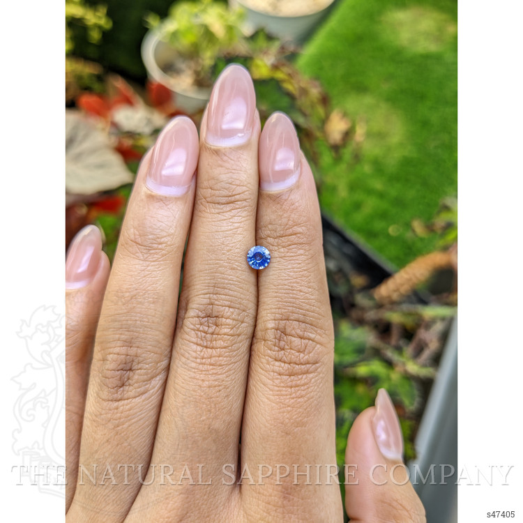 0.45 Ct. Blue Sapphire from Ceylon (Sri Lanka)