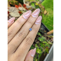 0.42 Ct. Blue Sapphire from Ceylon (Sri Lanka) Life Style