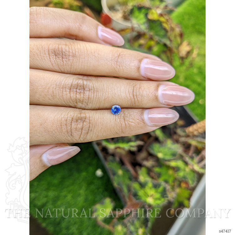 0.45 Ct. Blue Sapphire from Ceylon (Sri Lanka)