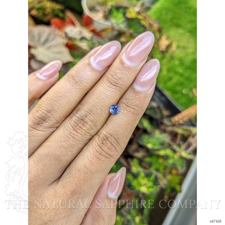 0.48 Ct. Blue Sapphire from Ceylon (Sri Lanka)