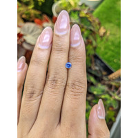 0.41 Ct. Blue Sapphire from Ceylon (Sri Lanka) Life Style