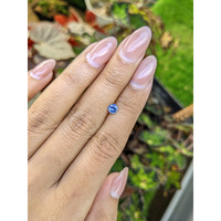0.41 Ct. Blue Sapphire from Ceylon (Sri Lanka) Life Style