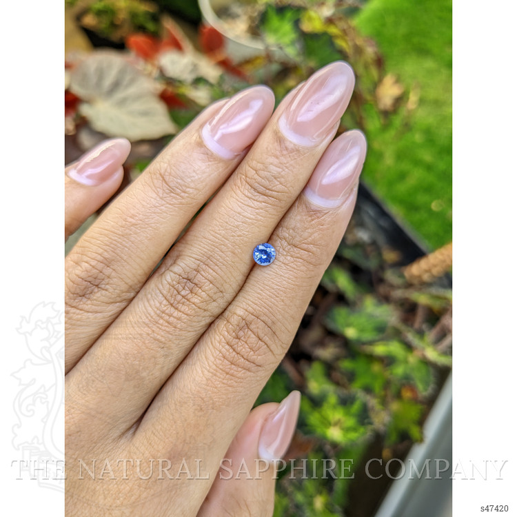 0.41 Ct. Blue Sapphire from Ceylon (Sri Lanka)