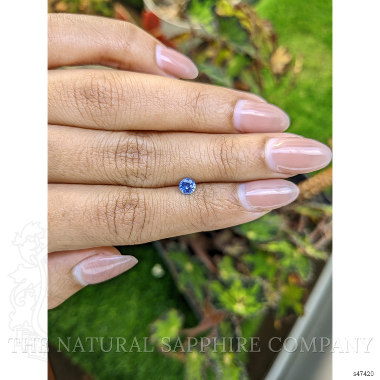 0.41 Ct. Blue Sapphire from Ceylon (Sri Lanka)