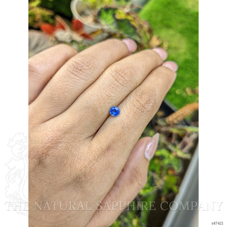 0.45 Ct. Blue Sapphire from Ceylon (Sri Lanka)