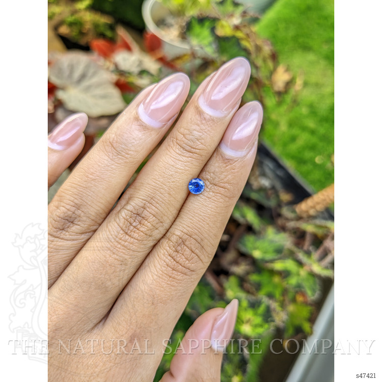 0.45 Ct. Blue Sapphire from Ceylon (Sri Lanka)