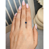 0.84 Ct. Blue Sapphire from Thailand Life Style