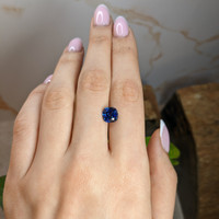 3.28 Ct. Blue Sapphire from Ethiopia Life Style