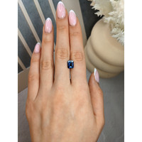2.64 Ct. Blue Sapphire from Ethiopia Life Style