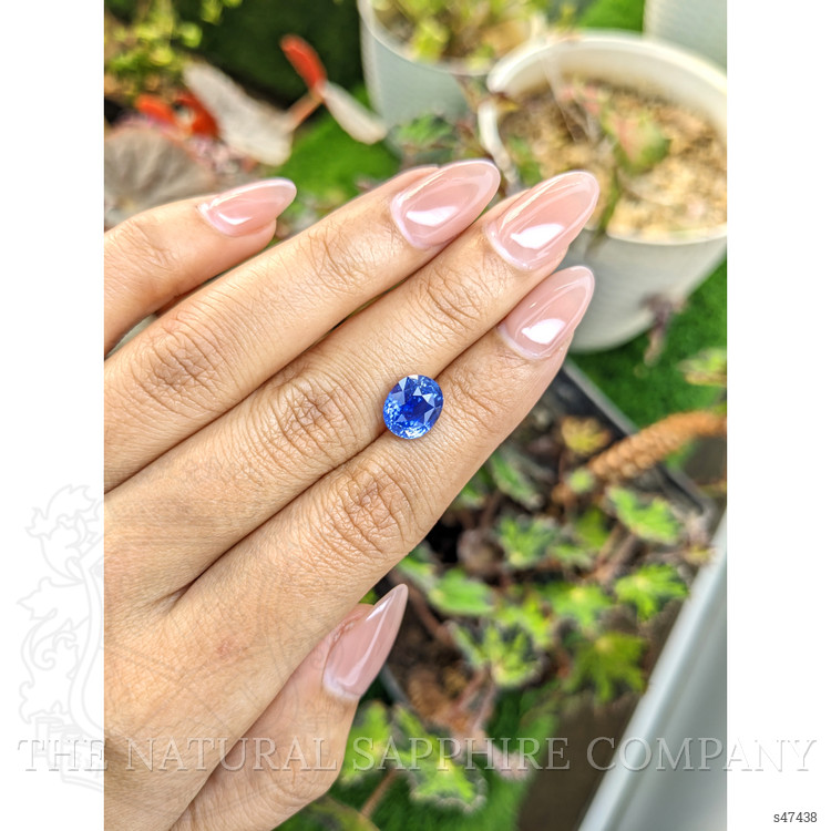 4.02 Ct. Blue Sapphire from Ceylon (Sri Lanka)