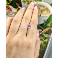 2.03 Ct. Purplish Pink Sapphire from Ceylon (Sri Lanka) Life Style