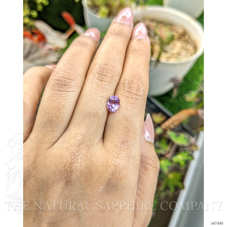 2.03 Ct. Purplish Pink Sapphire from Ceylon (Sri Lanka)