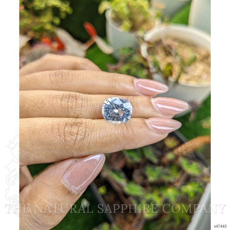 8.02 Ct. White Sapphire from Ceylon (Sri Lanka)